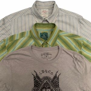 SOLD Bundle of 3 Lucky Brand Shirts Size Medium
